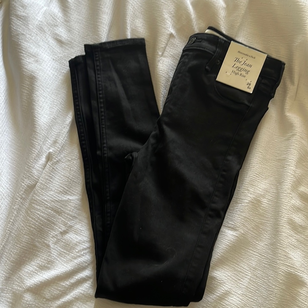 Abercrombie and Fitch, high-rise, jean leggings